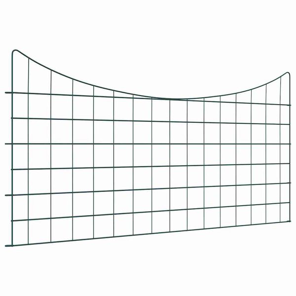 vidaXL Damhegnsett 5 pcs grønn 100 x 50 cm Stål