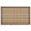 vidaXL Sammenleggbart brettbord beige 65x40x75 cm polyrotting