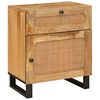vidaXL Nattbordskap Naturlig 50 x 33 x 60 cm Massiv mango tre