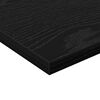 vidaXL Bokhyllebrett 4 pcs Svart 40 x 20 x 1,5 cm Konstruert tre