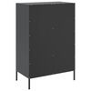 vidaXL Highboard svart 68x39x101,5 cm stål