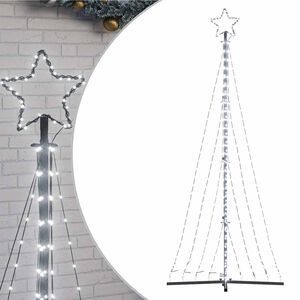 vidaXL LED Juletre 447 LEDs Kald Hvit 250 cm