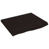 vidaXL Vegghylle mørkebrun 60x50x(2-4) cm behandlet heltre eik