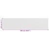 vidaXL Balkongskjerm hvit 120x500 cm HDPE