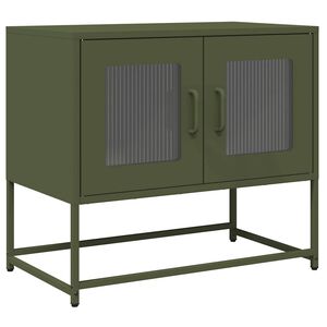 vidaXL TV-skap Olivengr&oslash;nn 68x39x60,5 cm Kaldvalset st&aring;l