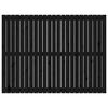vidaXL Veggmontert sengegavl svart 146,5x3x110 cm heltre furu