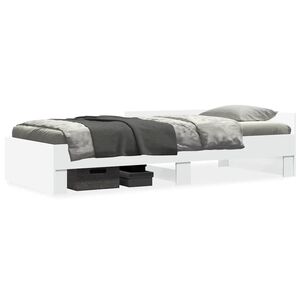 vidaXL Sengeramme hvit 90x190 cm konstruert tre