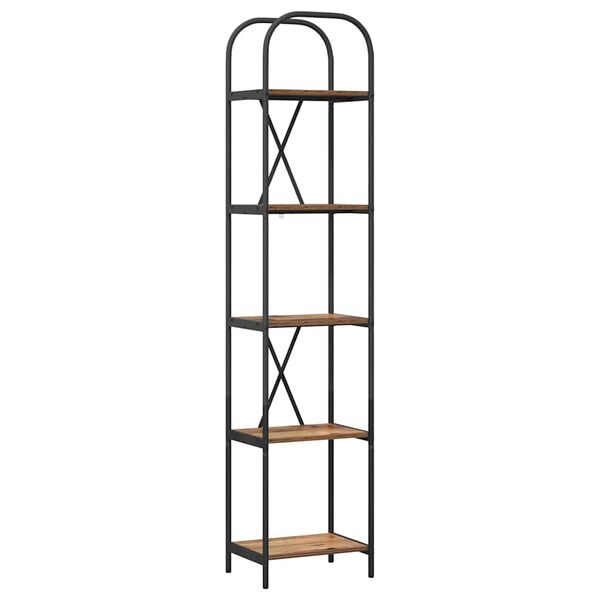 vidaXL Bokhylle Gammelt tre 40 x 30 x 183 cm Konstruert tre