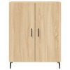 vidaXL Highboard sonoma eik 69,5x34x180 cm konstruert tre