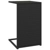 vidaXL C-bord svart 40x35x60 cm polyrotting