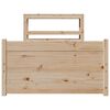 vidaXL Sengeramme med hodegavl 75x190 cm heltre furu