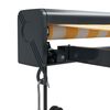 vidaXL Uttrekkbar markise gul og hvit 3x2,5 m stoff og aluminium