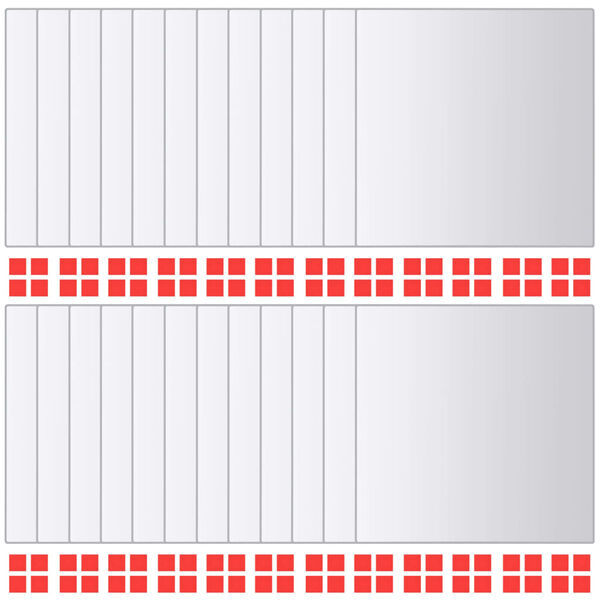 vidaXL Speilfliser 48 stk kvadrat glass
