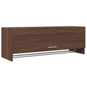 vidaXL Garderobe brun eik 100x32,5x35 cm konstruert tre