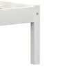 vidaXL Sengeramme hvit heltre furu 160x200 cm