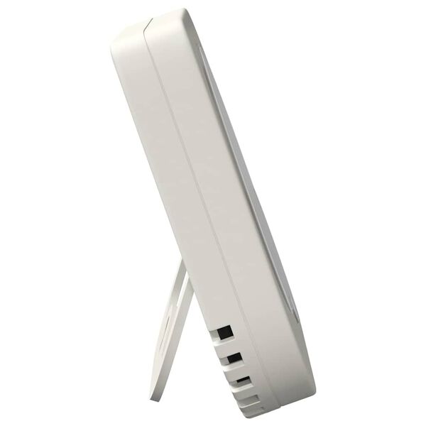 vidaXL Termohygrometer Hvit 7,5 x 7,5 x 1,2 cm ABS