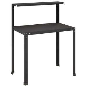 vidaXL Plantebord 100 x 50 x 104 cm Pulverlakkert st&aring;l Svart