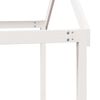 vidaXL Tak for barneseng hvit 217x95,5x159 cm heltre furu
