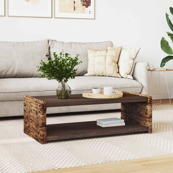 vidaXL Sidetabell Naturlig 44.5 x 45 x 45 cm Massiv Mahogni Tre