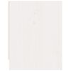 vidaXL Nattbord hvit 40x30,5x40 cm heltre furu