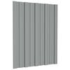 vidaXL Takpanel 36 pcs Gr&aring; 60 x 45 cm Galvanisert st&aring;l