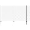 vidaXL Kjettinggjerde med stolpe 10 x 1,4 m PVC-belagt st&aring;l Gr&aring; Mesh