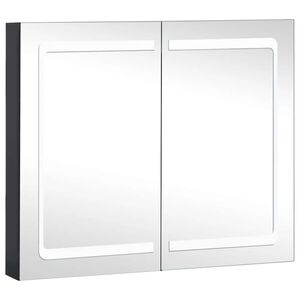 vidaXL LED-speilskap til bad 80x12,2x68 cm