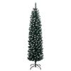 vidaXL Kunstig slankt juletre 300 LED 240 cm
