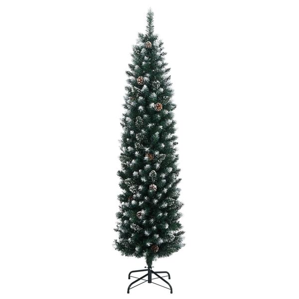 vidaXL Kunstig slankt juletre 300 LED 240 cm