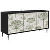 vidaXL TV-skap GOTHA 102 x 33 x 51 cm Svart eik Konstruert tre