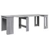 vidaXL Spisebord 240 x 85 x 75 cm Konstruert tre Gr&aring; Sonoma