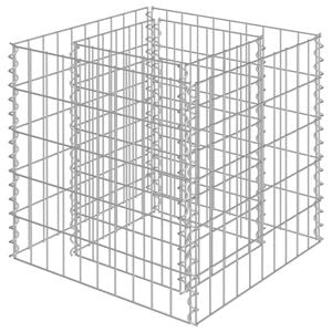 vidaXL Gabion h&oslash;ybed galvanisert st&aring;l 50x50x50 cm
