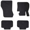 vidaXL Bilmatte 4 stk. passer for BMW 1er 2017- Gummi