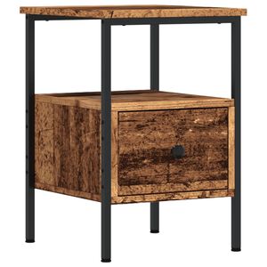 vidaXL Nattbord gammelt tre 34x36x50 cm konstruert tre
