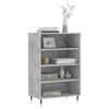 vidaXL Highboard betonggr&aring; 57x35x90 cm konstruert tre