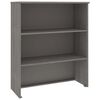 vidaXL Skjenketopp HAMAR lysegr&aring; 85x35x100 cm heltre furu
