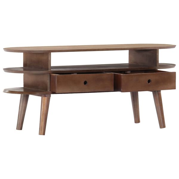 vidaXL TV-benk 110x35x50 cm heltre akasie