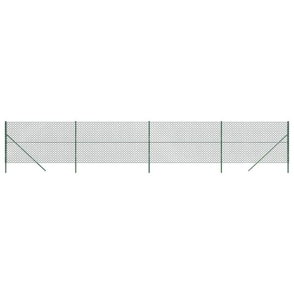 vidaXL Kjedegjerde gr&oslash;nn 2x10 m
