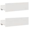 vidaXL Sengeramme uten madrass med skuffer hvit 150x200 cm heltre furu