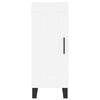 vidaXL Highboard hvit 34,5x34x180 cm konstruert tre