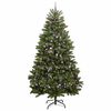 vidaXL Kunstig juletre med 300 LED gr&oslash;nn 270 cm PVC og metall