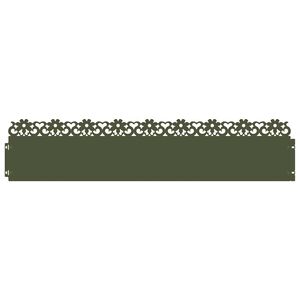 vidaXL Plenkanter 10 stk. 103 x 0,05 x 22 cm St&aring;l Olivengr&oslash;nn