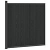 vidaXL Gjerdeplate WPC og Aluminium Svart