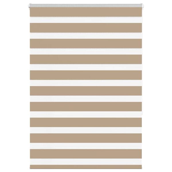 vidaXL Sebragardin sandbrun 115x150 cm stoff bredde 110,9 cm polyester