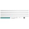 vidaXL Flaggstang seksjoner aluminium 6,2 m