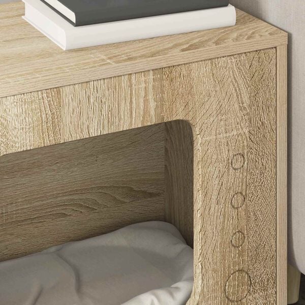 vidaXL Katt Hus Sonoma 51 x 30 x 42 cm Konstruert tre