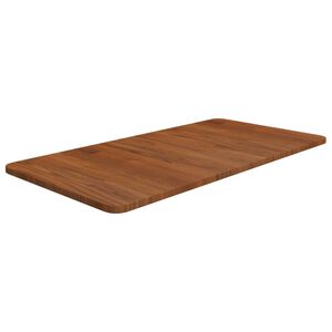 vidaXL Benkeplate til bad m&oslash;rkebrun 80x40x1,5 cm behandlet heltre