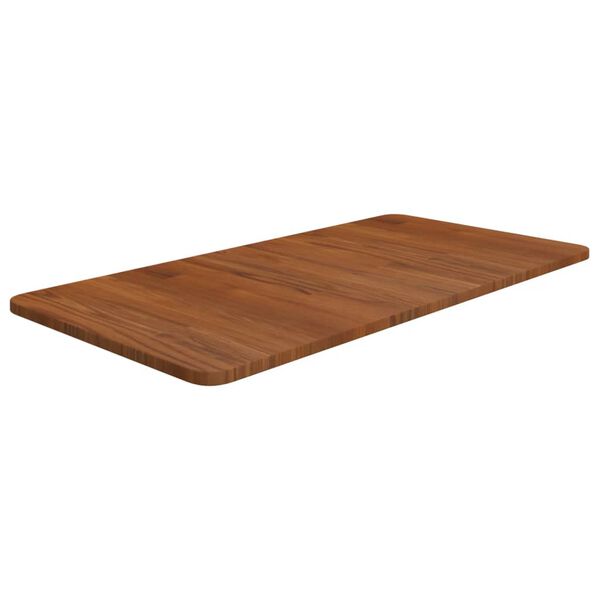 vidaXL Benkeplate til bad m&oslash;rkebrun 80x40x1,5 cm behandlet heltre