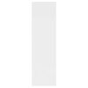 vidaXL Vegghylle hvit 75x16x55 cm konstruert tre