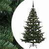 vidaXL Kunstig juletre med julekuler 210 cm 300 LED-lys Varmhvit
